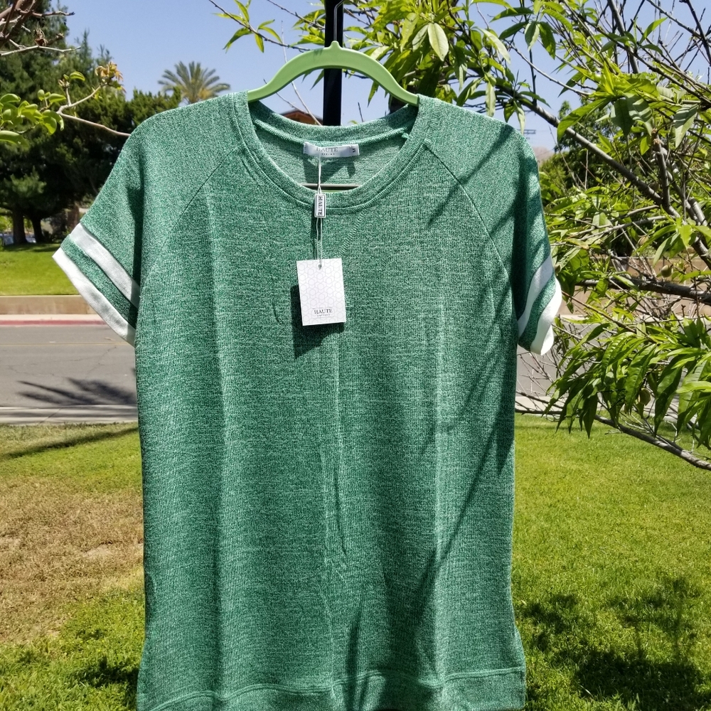 Haute Edition Green Knit Top